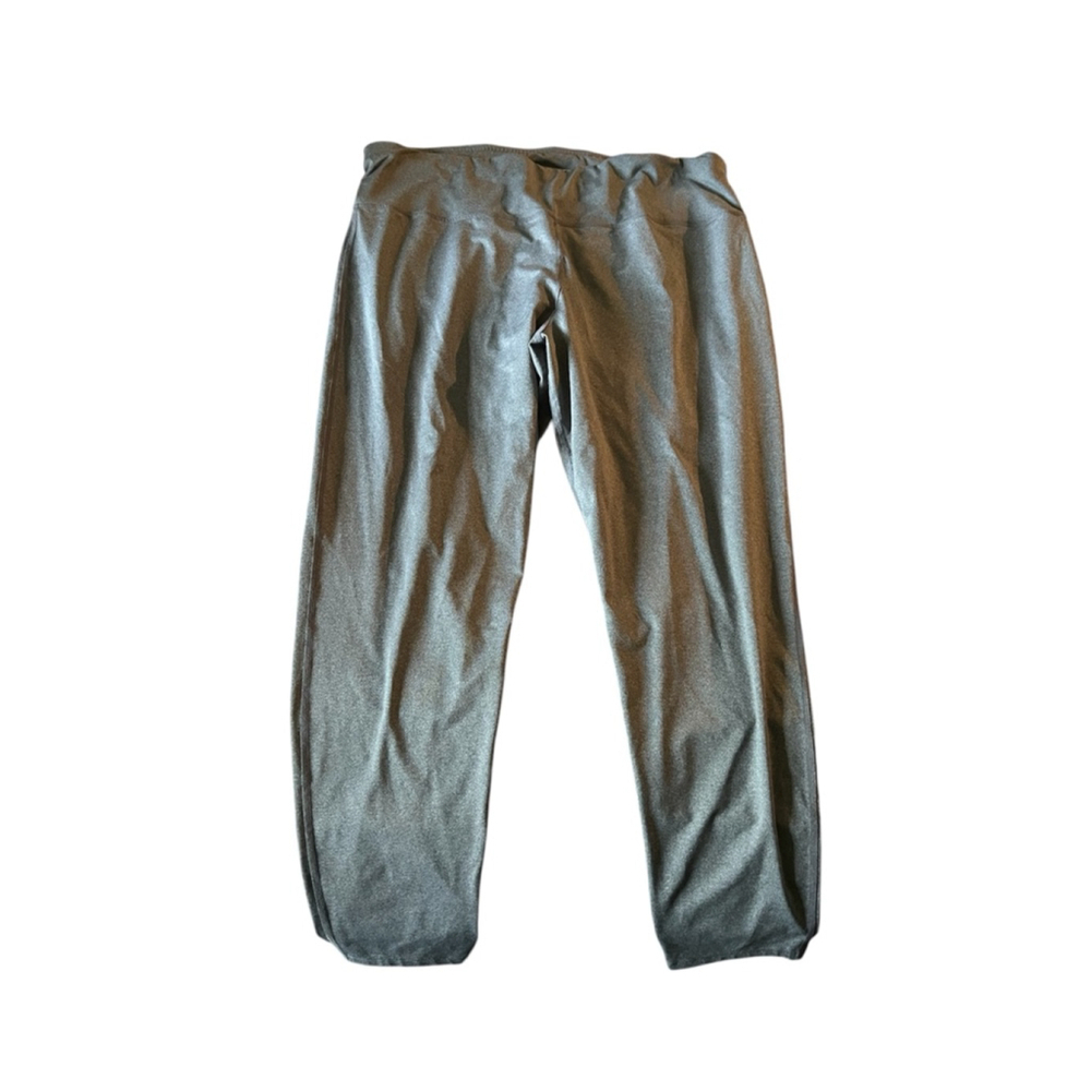 ADOREME WALKPOP Haley Heathered Plus Sized Leggings (Grey)